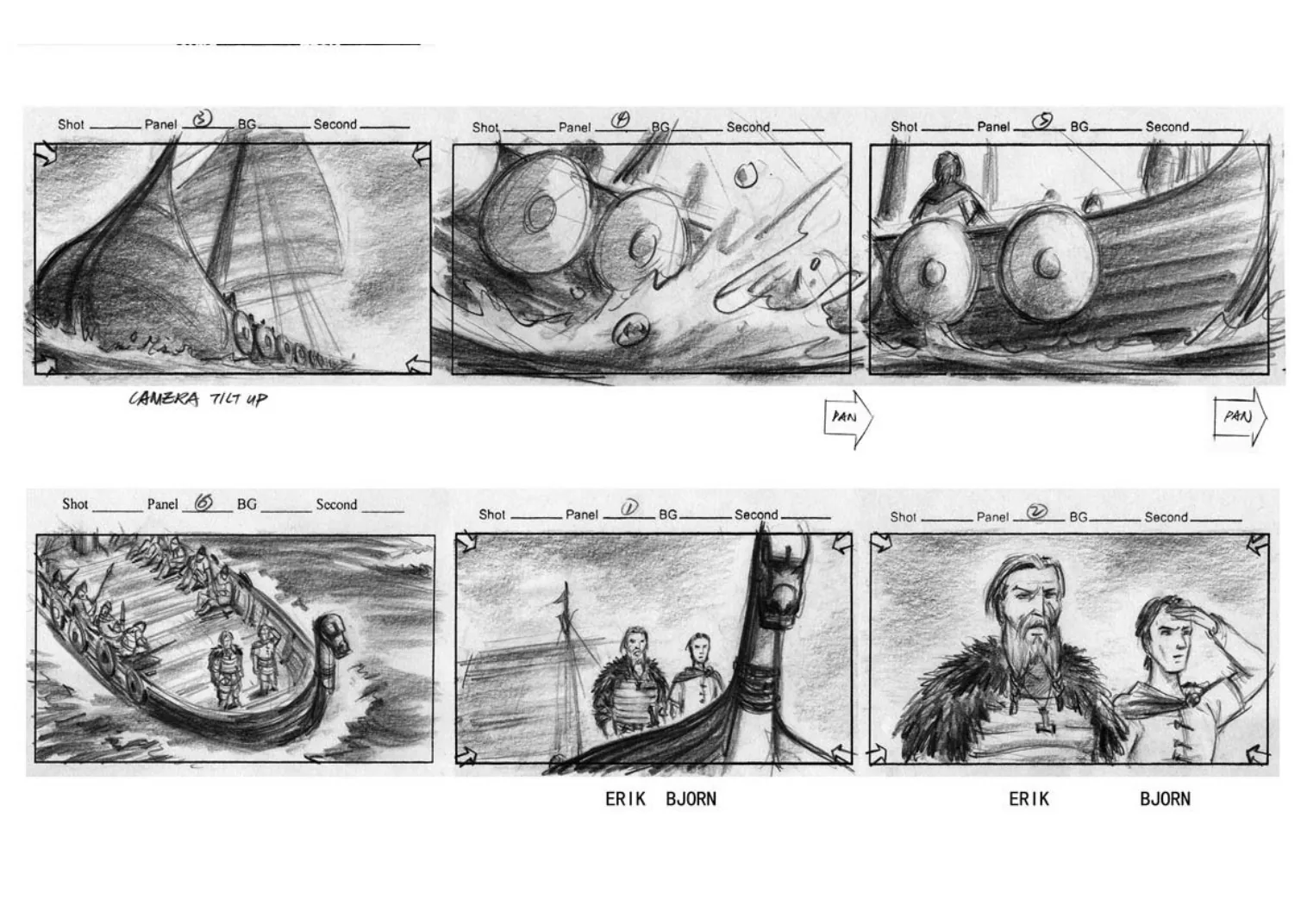 Storyboard page 3 from the original production archive