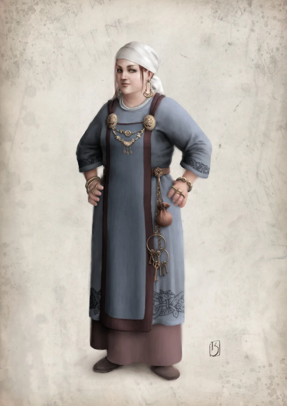 Original concept design for Gunhild