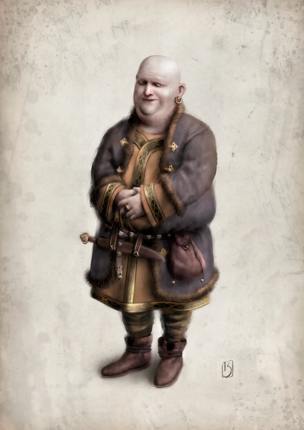 Original concept design for Ragnar Spjutfisk