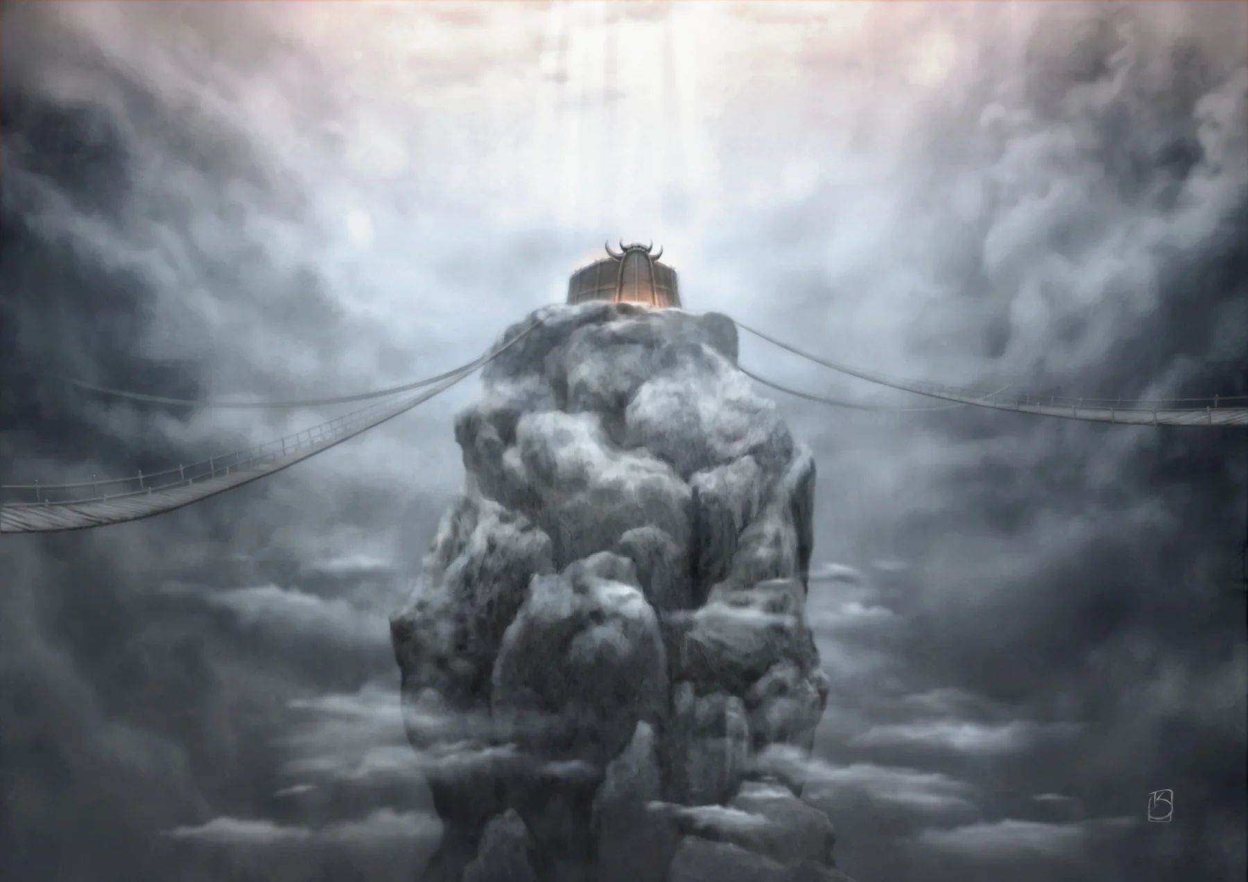Original concept painting of Valhall
